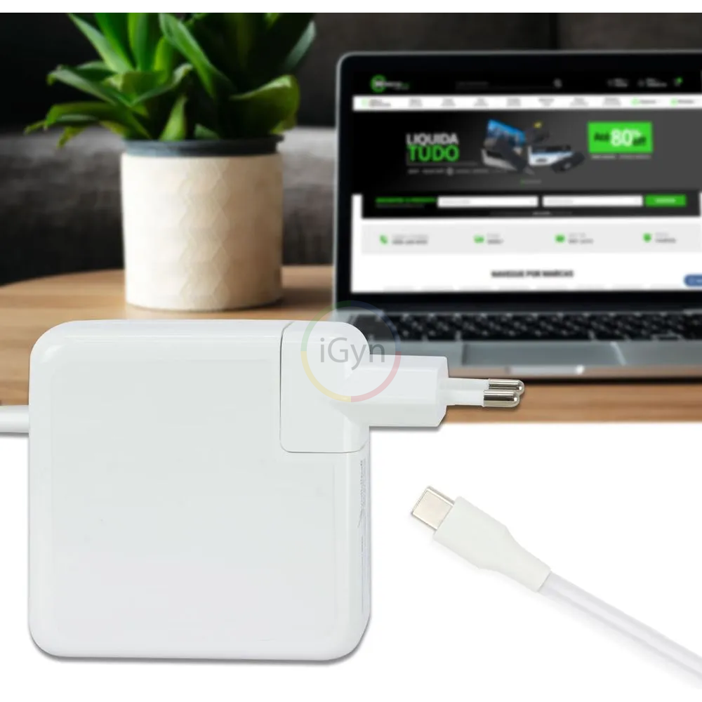 FONTE CARREGADOR P/ MACBOOK APPLE USB-C 87W - Imagem 4