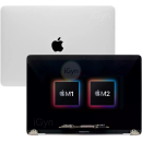Tela Display Completo Macbook Pro 13 M1 M2 A2338 2020 Prata