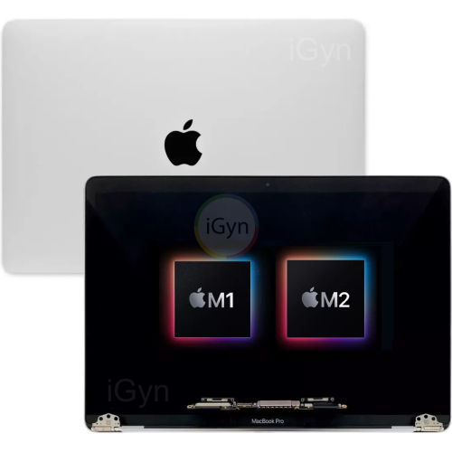 Tela Display Completo Macbook Pro 13 M1 M2 A2338 2020 Prata