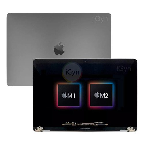 Tela Display Completo Macbook Pro 13 M1 M2 A2338 2020 Cinza