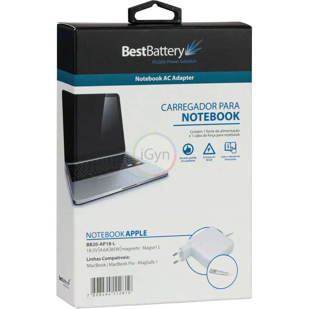 FONTE CARREGADOR P/ MACBOOK APPLE MAGSAFE 1 85W - Imagem 4