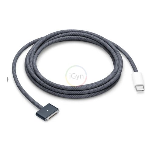 Cabo Usb-c Magsafe 3 2m Azul Midnight P/ Macbook M2 M3 M4 M5 Azul-escuro