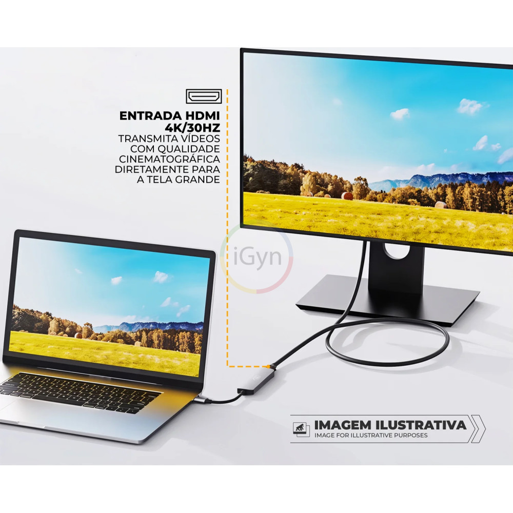 ADAPTADOR TIPO C HUB 6 EM 1 - Imagem 4